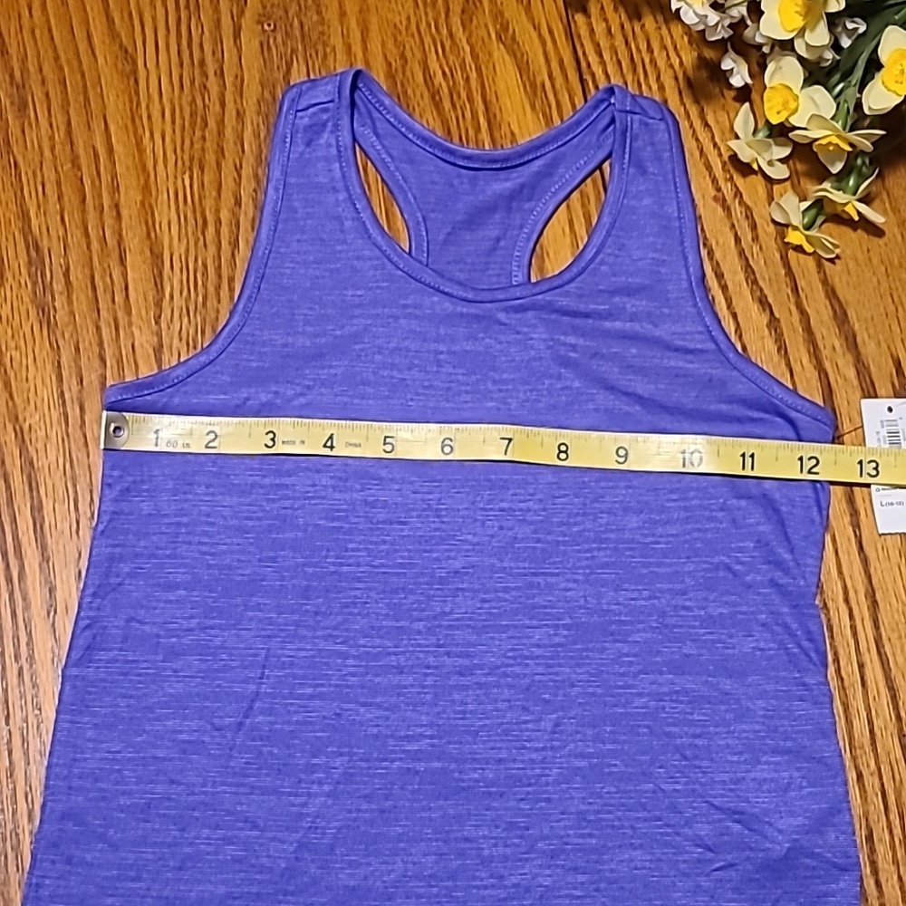 Old Navy NWT Purple Tank Top - Butterfly Back -  Girls Small - Picture 4 of 7